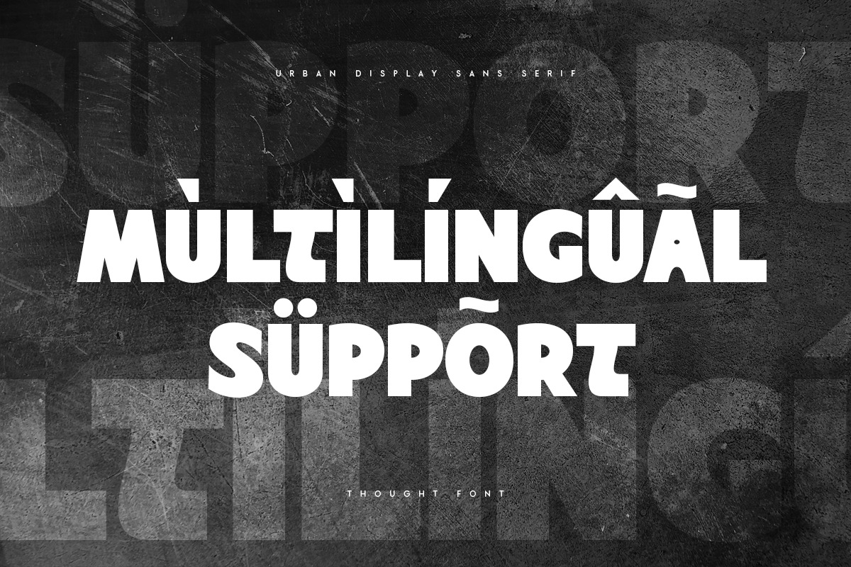 Thought - Urban Display Sans Serif Thought - Urban Display Sans Serif