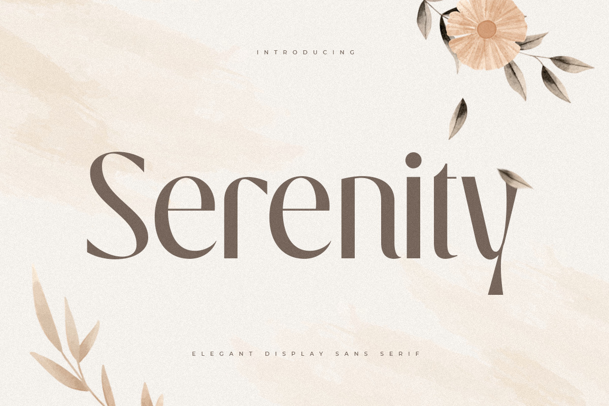 Serenity - Luxury Elegant Beauty Font Serenity - Luxury Elegant Beauty Font