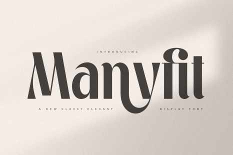 Manyfit - Classy Elegant Luxury Font - Cursive font