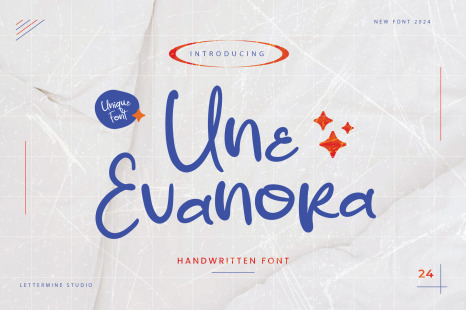 Une Evanora - Marker Handwritten - Branding typography