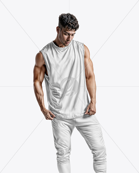 Man in a Sleeveless Shirt Mockup