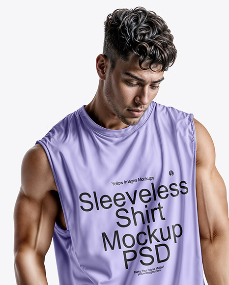 Man in a Sleeveless Shirt Mockup