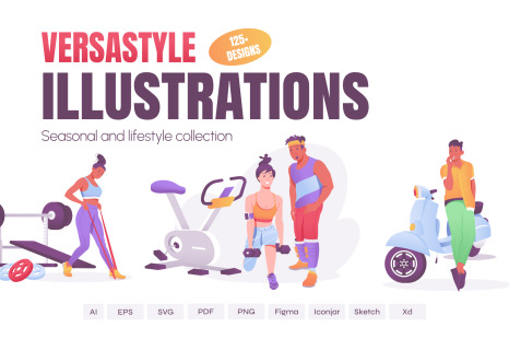 Flat Versastyle Illustrations - Travelling