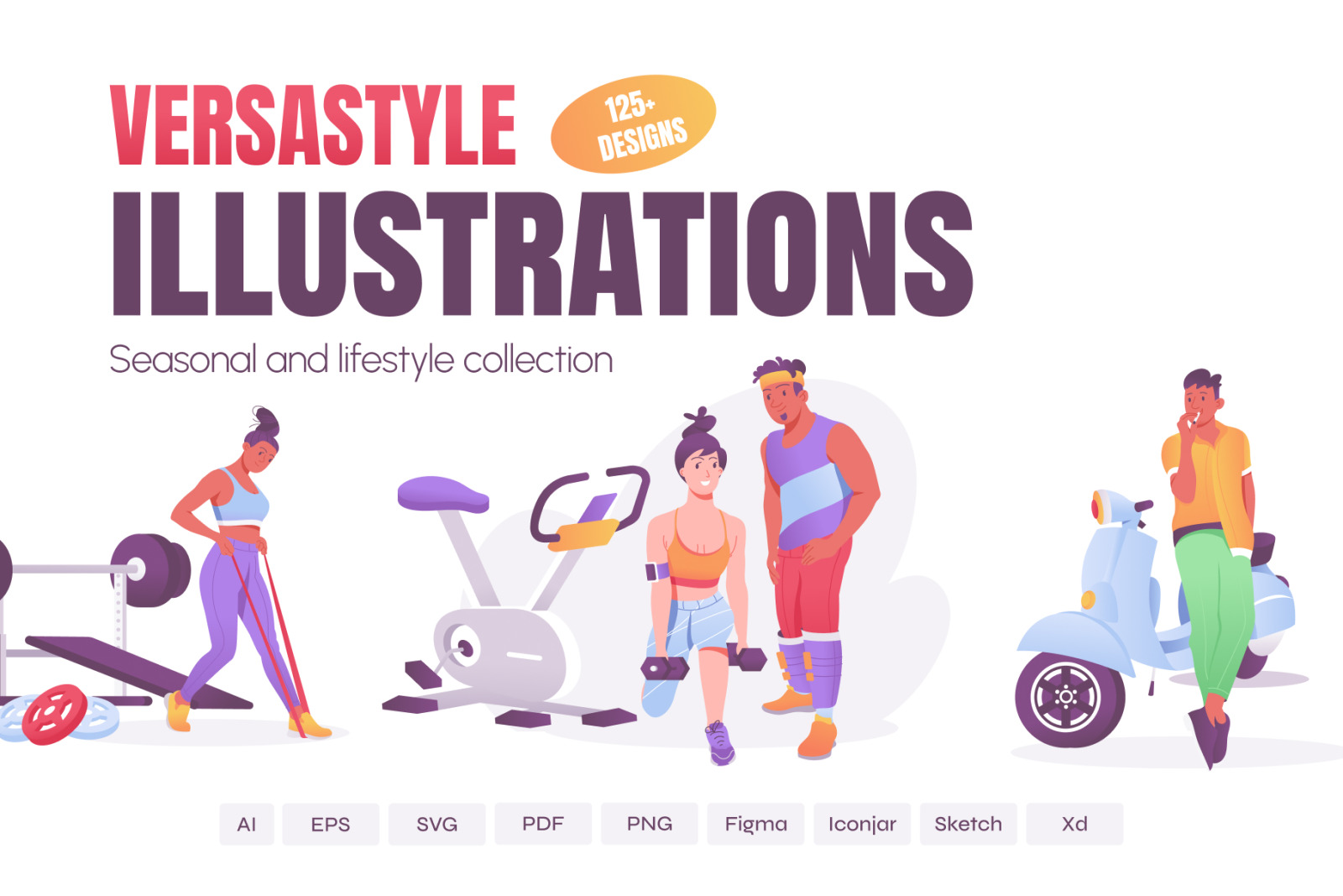 Flat Versastyle Illustrations