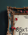 Picture in a Halloween Themed Antique Frame with Pumpkins and Branches Mockup