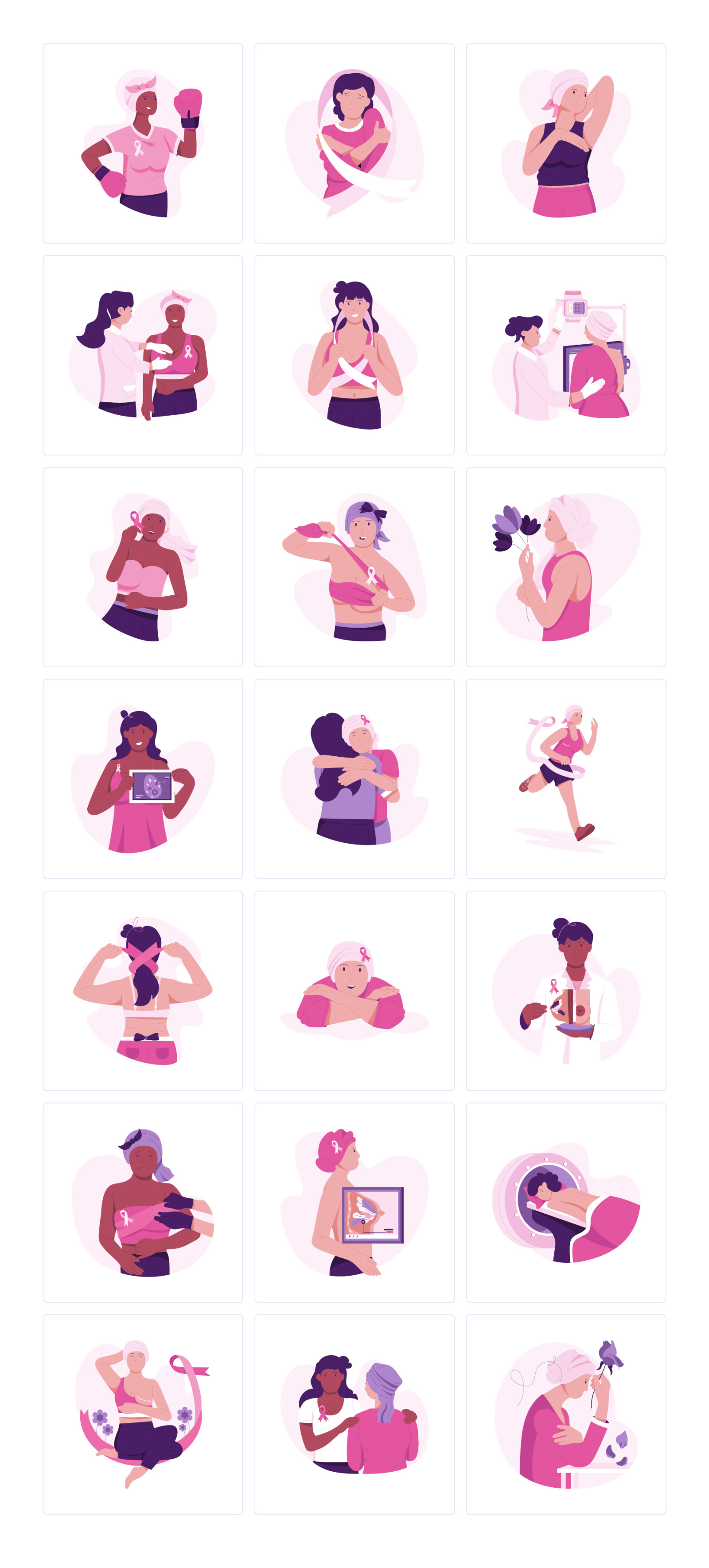 Breast Cancer Vector Pack Breast Cancer Vector Pack