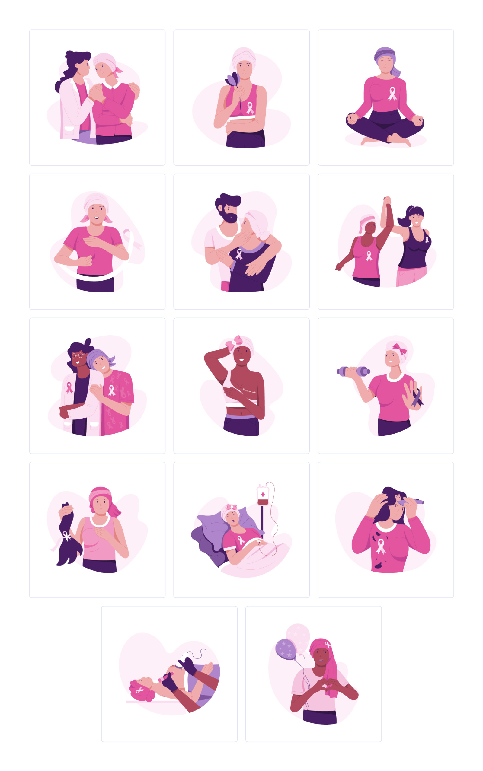 Breast Cancer Vector Pack Breast Cancer Vector Pack