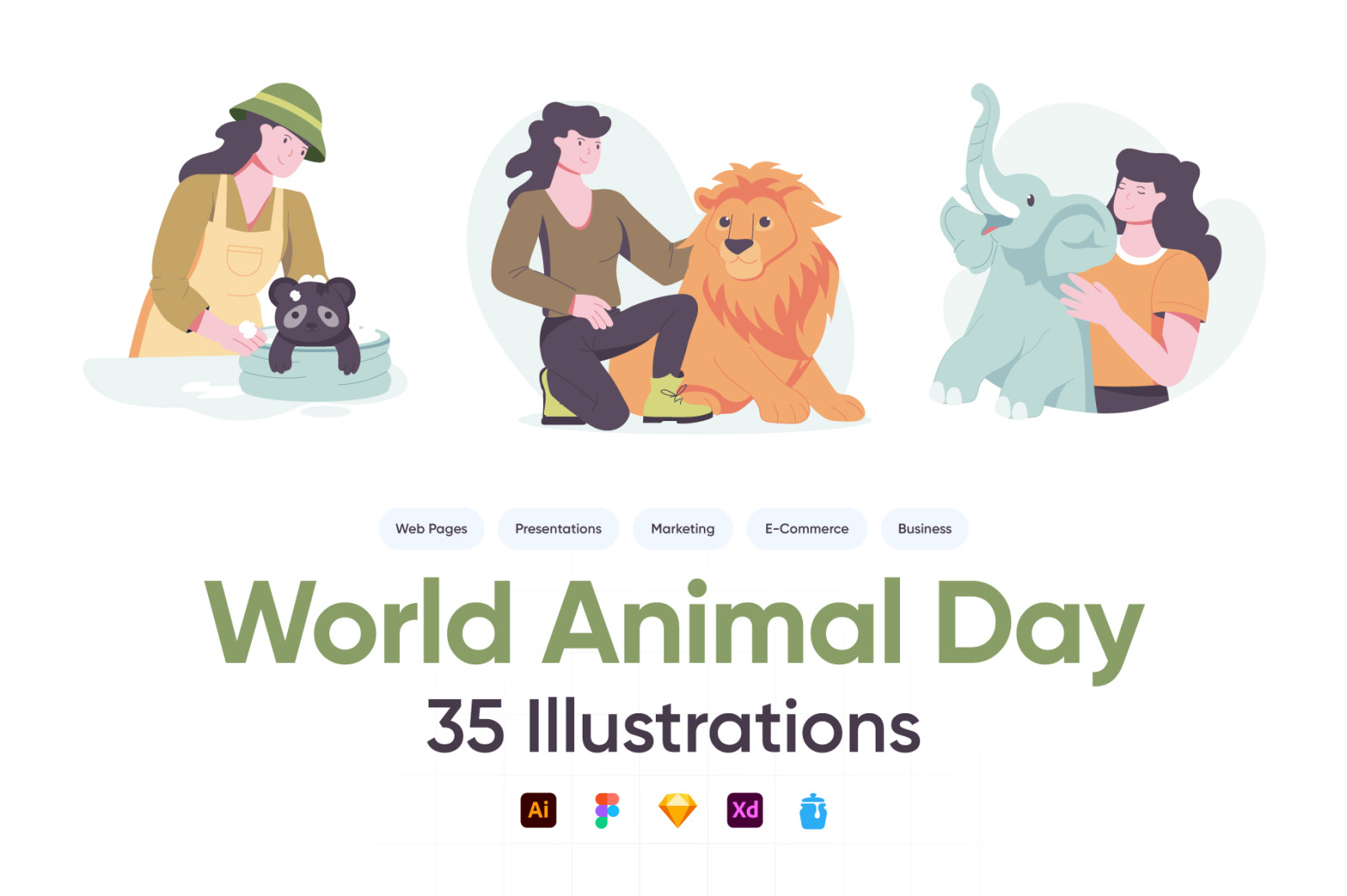 World Animal Day Illustrations World Animal Day Illustrations