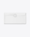 Paper Envelope w/ Wax Seal Mockup