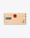 Paper Envelope w/ Wax Seal Mockup