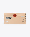 Kraft Envelope w/ Wax Seal Mockup