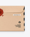 Kraft Envelope w/ Wax Seal Mockup