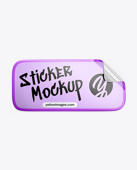 Metallic Sticker Mockup - Printable mockup