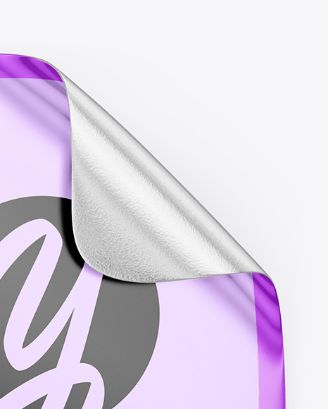 Metallic Sticker Mockup