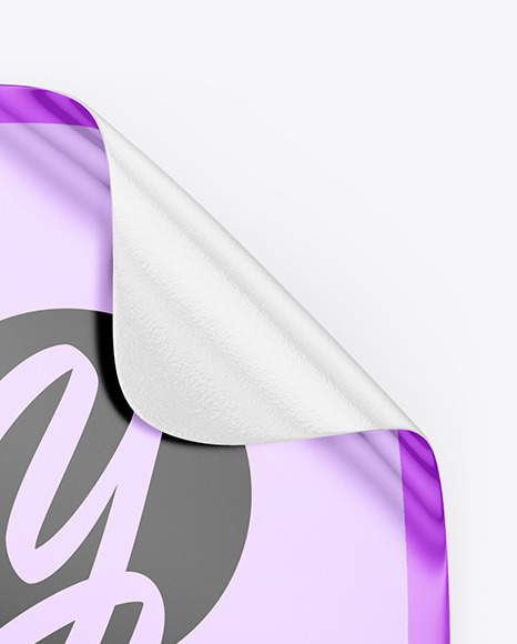 Metallic Sticker Mockup