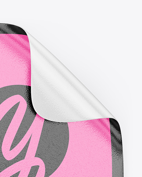 Texturated Sticker Mockup