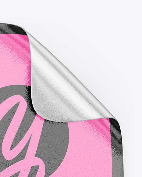 Texturated Sticker Mockup