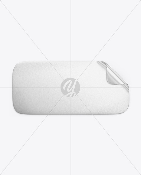 Metallic Texturated Sticker Mockup