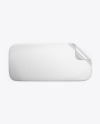 Metallic Texturated Sticker Mockup