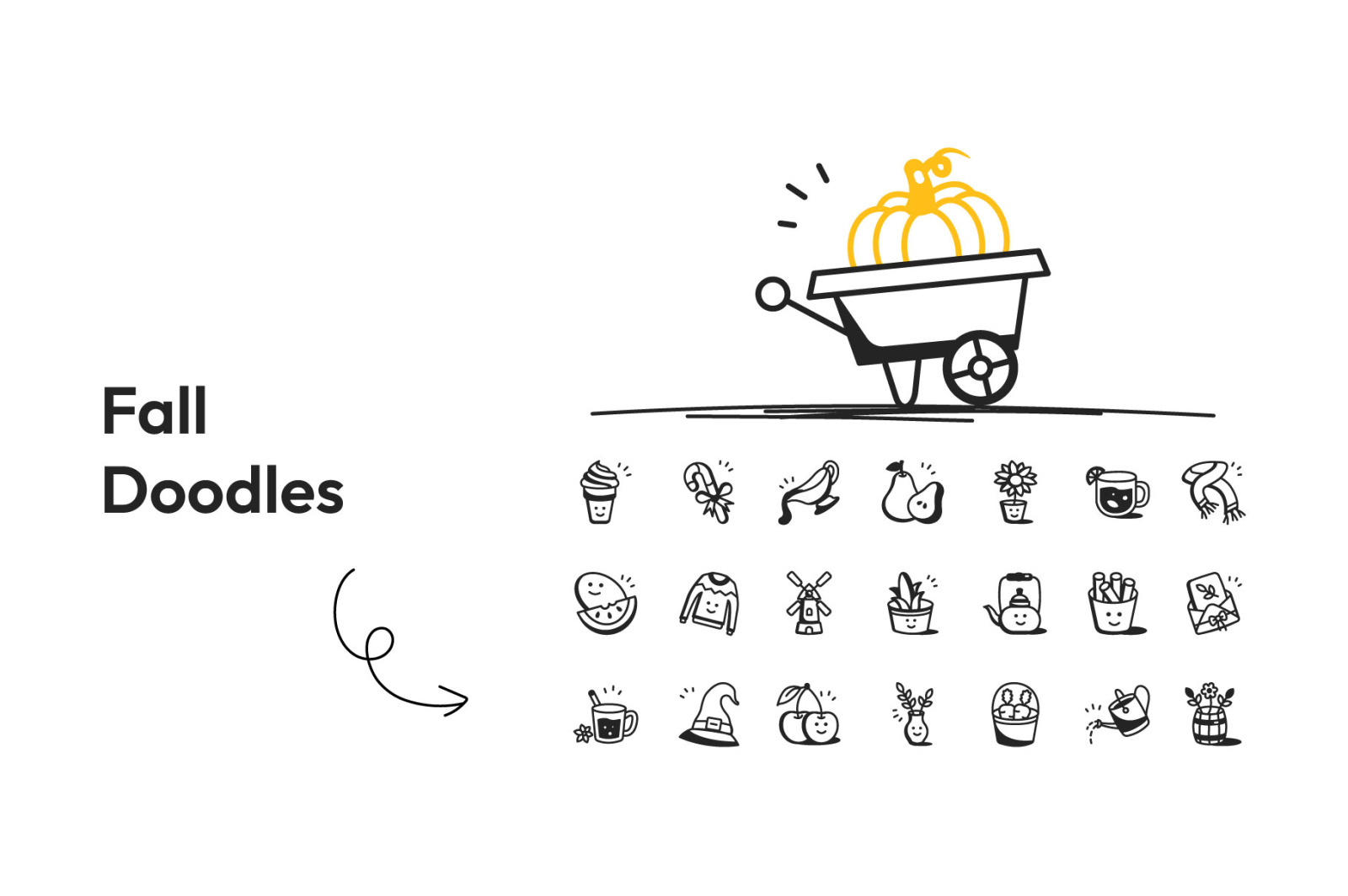 Fall and Autumn Doodles Icons Fall and Autumn Doodles Icons