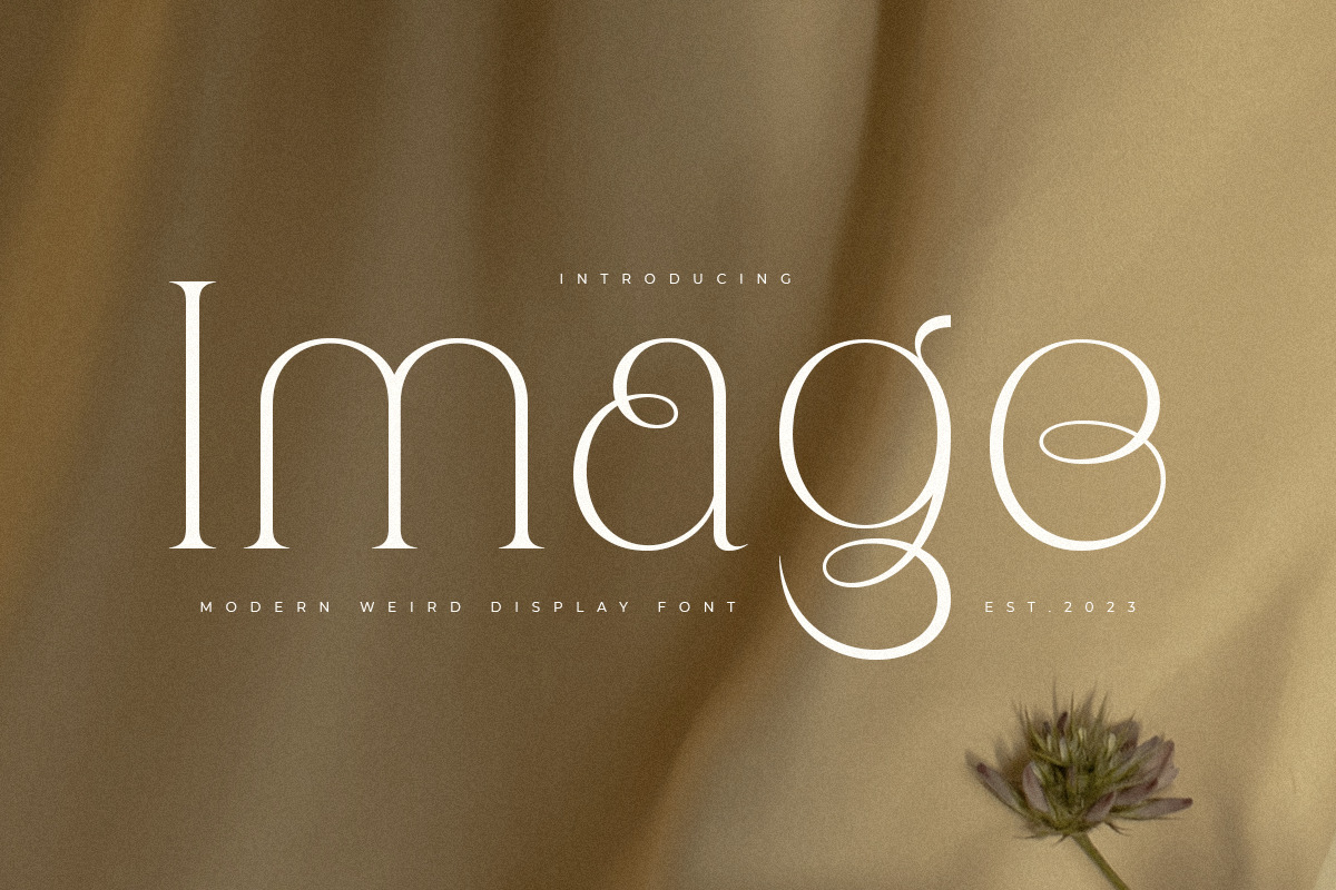 Image - Modern Weird Display Font Image - Modern Weird Display Font
