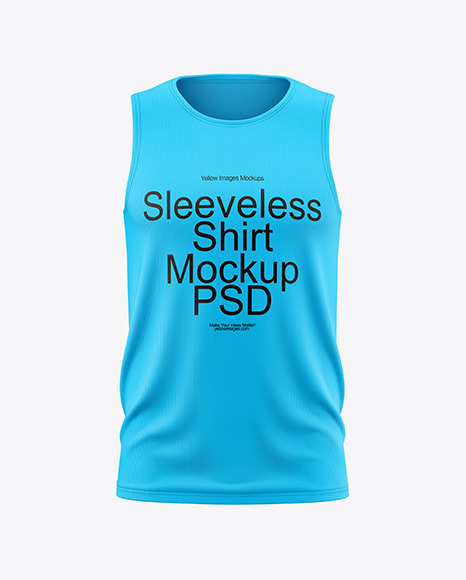 Men's Sleeveless Shirt Mockup - Front View