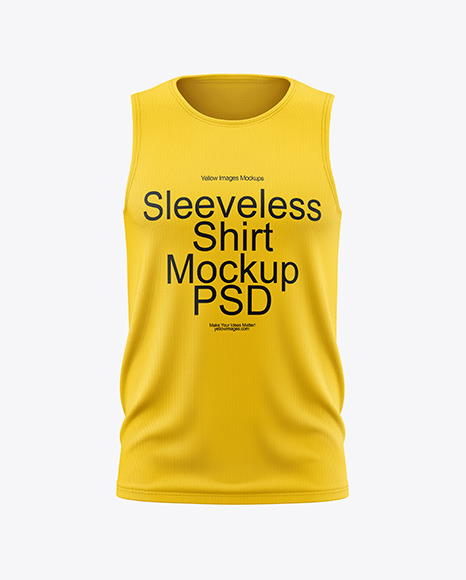 Men's Sleeveless Shirt Mockup - Front View