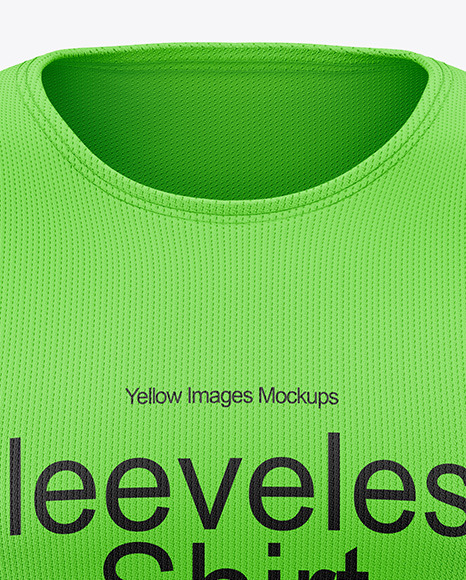 Men's Sleeveless Shirt Mockup - Front View