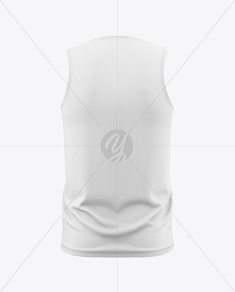 Men's Sleeveless Shirt Mockup - Back View