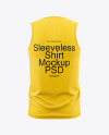 Men's Sleeveless Shirt Mockup - Back View