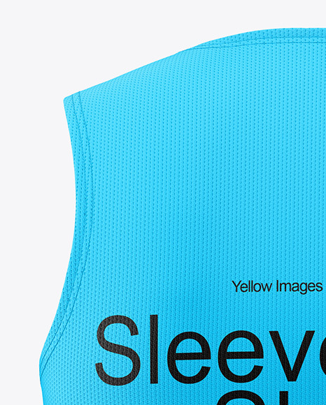 Men's Sleeveless Shirt Mockup - Back View