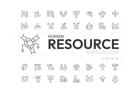 Human Resource Icons - Recruitment