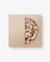 Kraft Paper Pizza Box Mockup