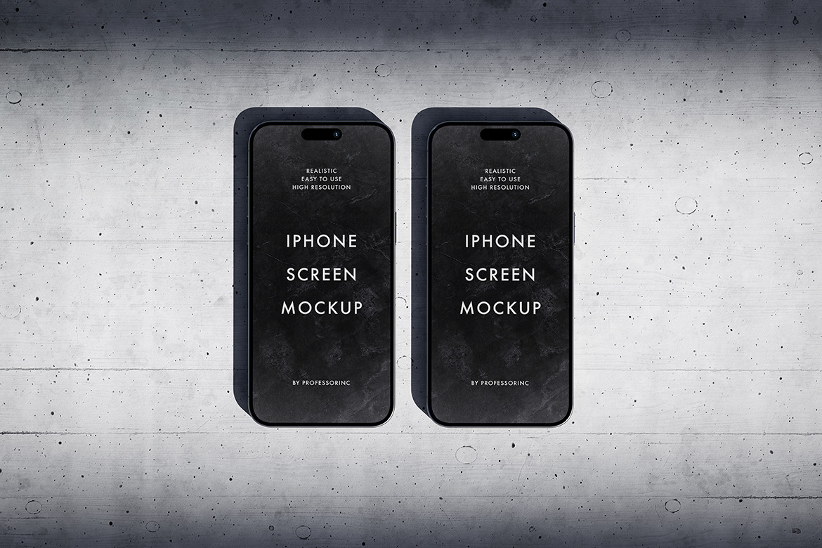 iPhone 15 Pro Max Mockup Set iPhone 15 Pro Max Mockup Set