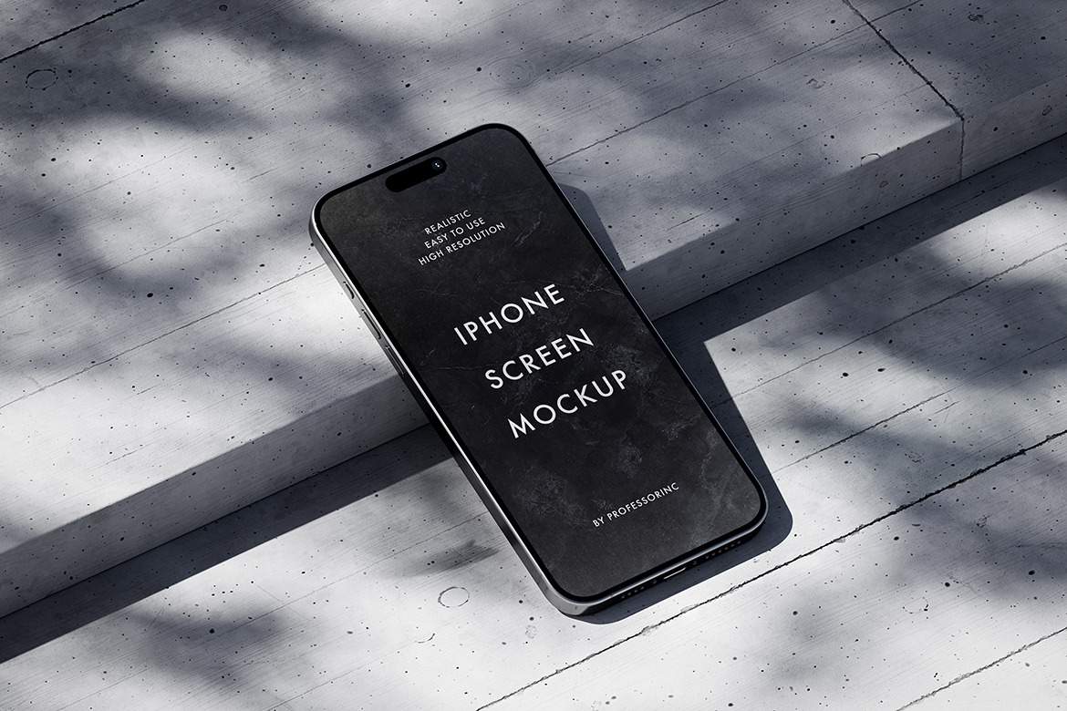 iPhone 15 Pro Max Mockup Set iPhone 15 Pro Max Mockup Set