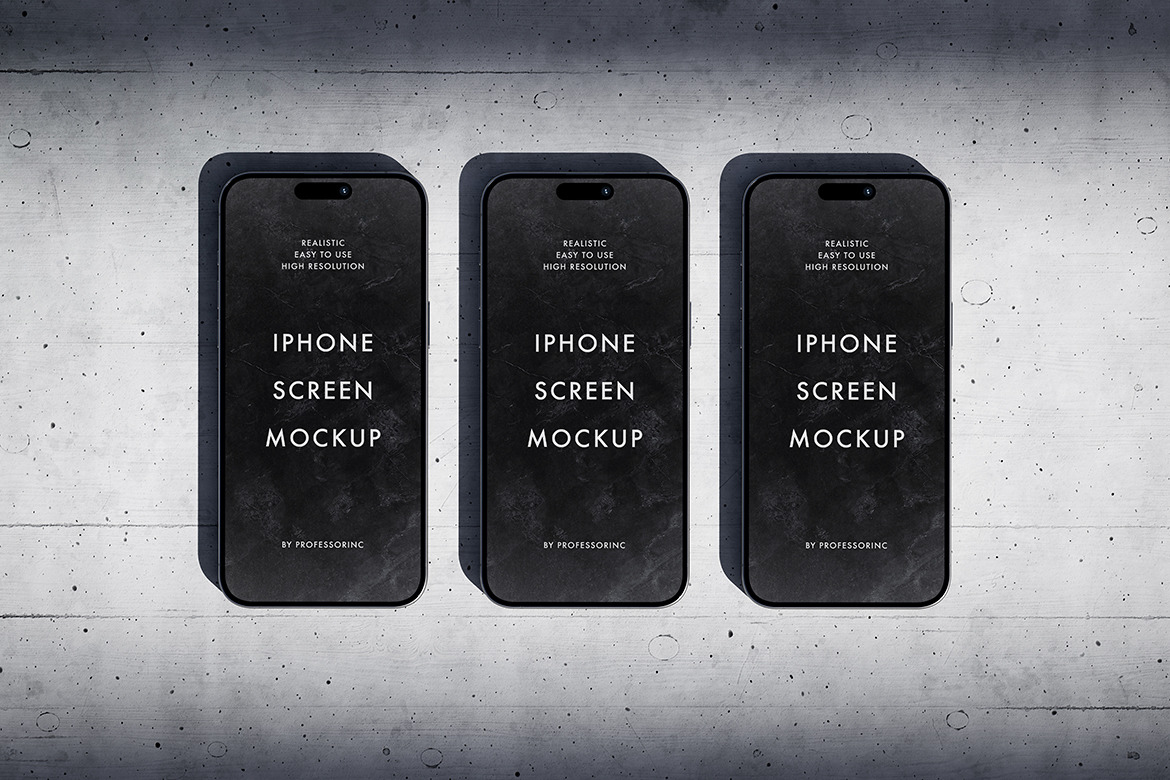 iPhone 15 Pro Max Mockup Set iPhone 15 Pro Max Mockup Set