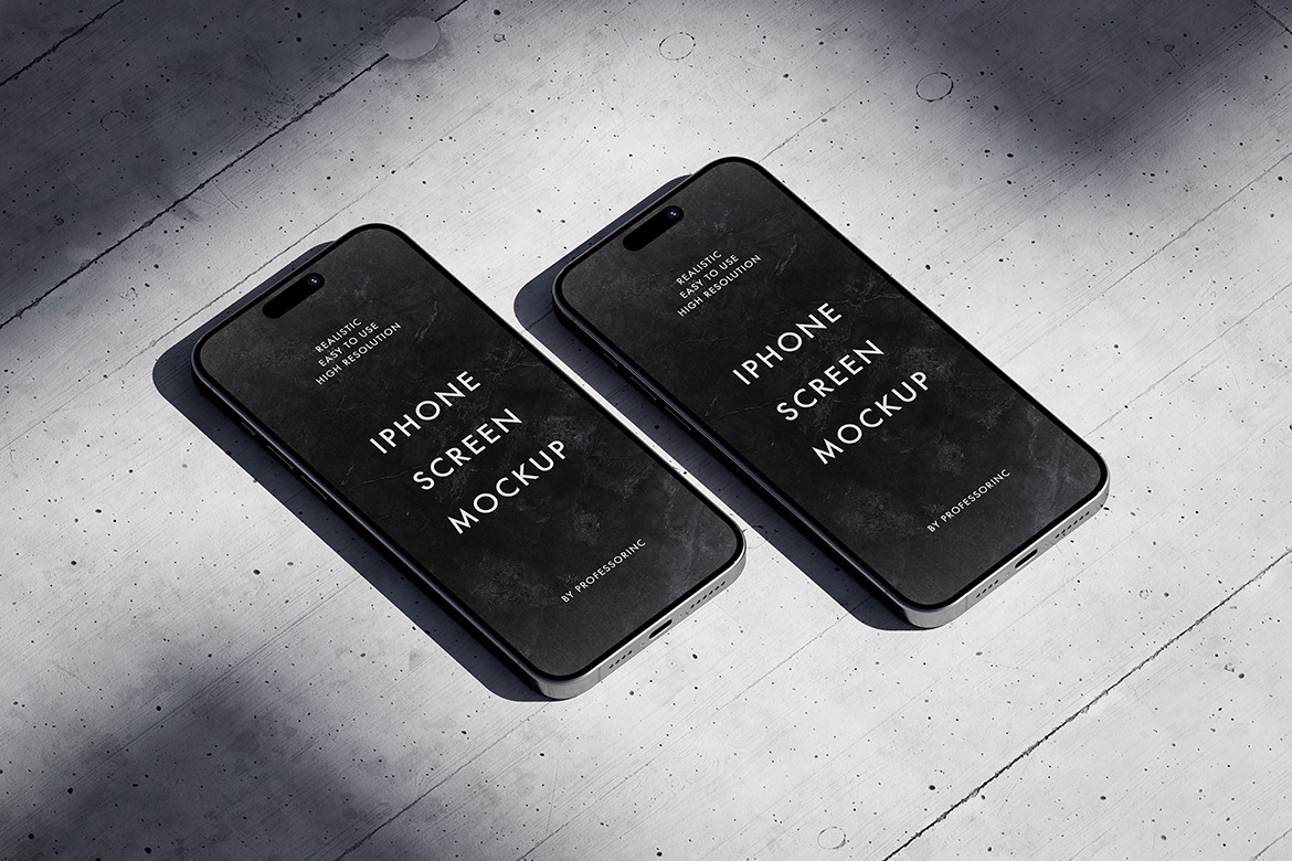 iPhone 15 Pro Max Mockup Set iPhone 15 Pro Max Mockup Set