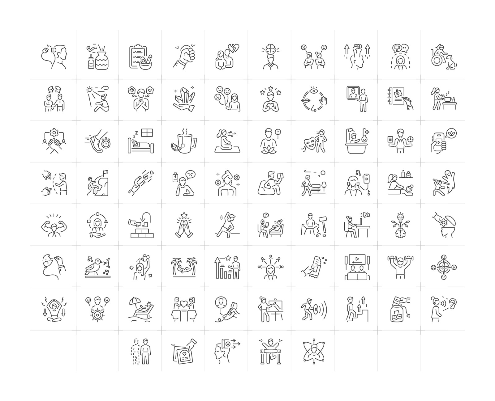 Coping Icon Set Coping Icon Set