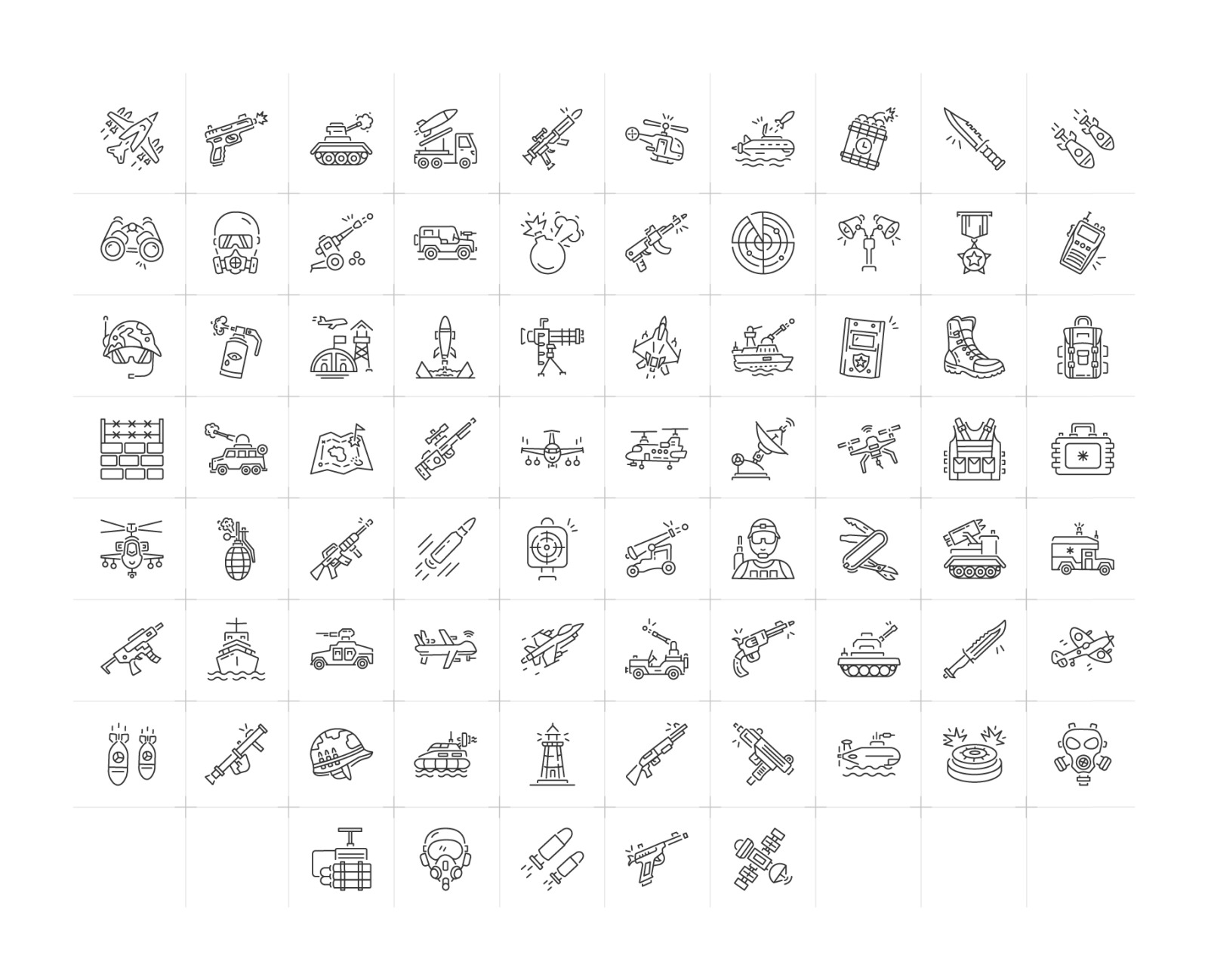Military Icon Set Military Icon Set