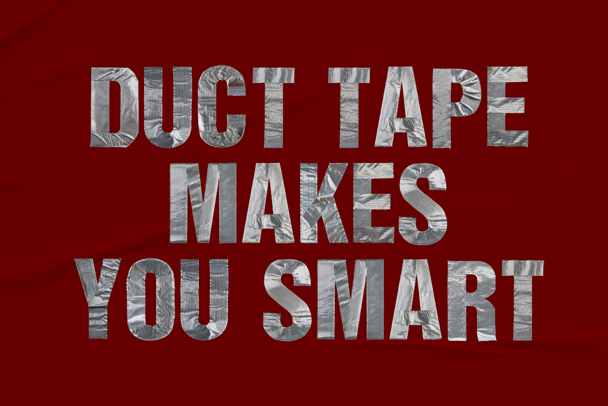 Grey Duct Tape Font Grey Duct Tape Font