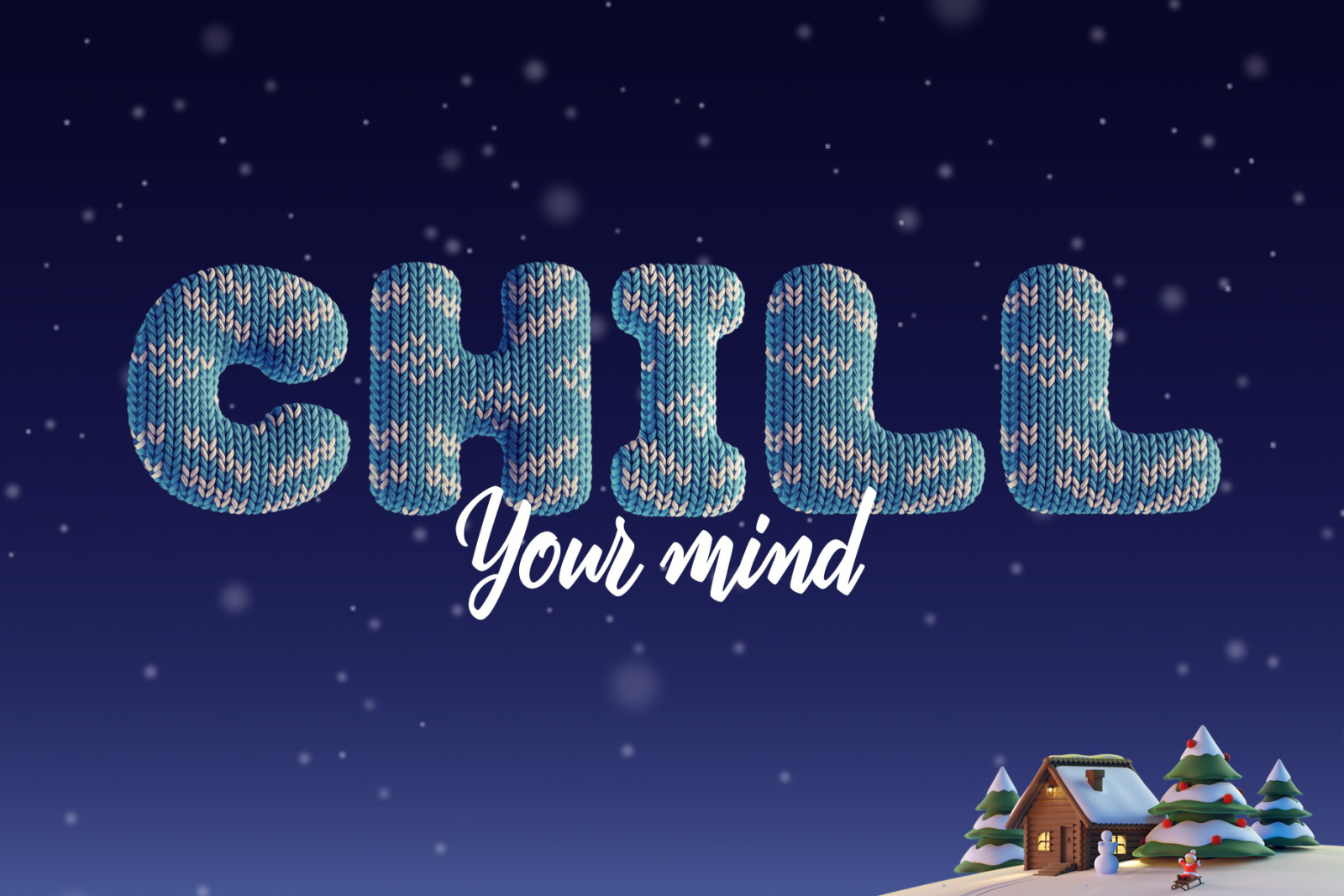 Cozy Winter — Color Bitmap Font Cozy Winter — Color Bitmap Font