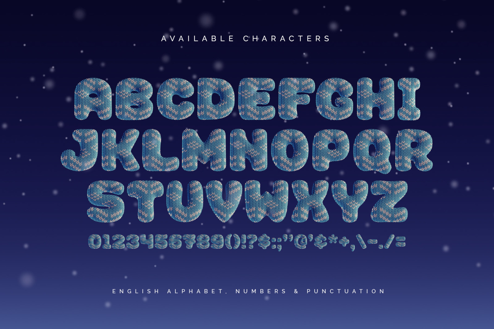 Cozy Winter — Color Bitmap Font Cozy Winter — Color Bitmap Font