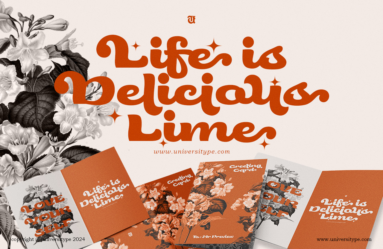 UT Niche - A Groovy Bold Script Font UT Niche - A Groovy Bold Script Font