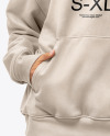 A Woman Wearing an Oversize Hoodie and Leggings Mockup