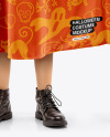 Young Girl Wearing Halloween Costume Mockup