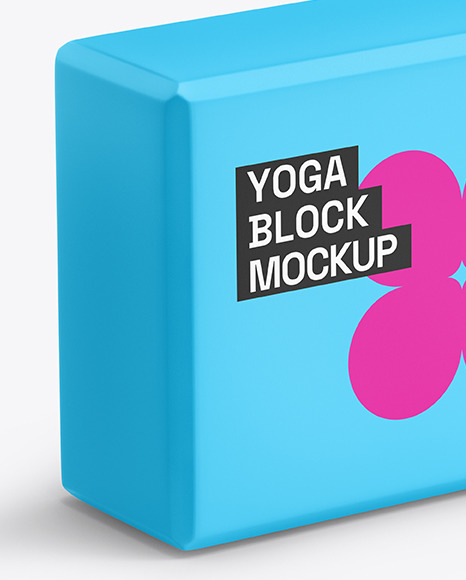 Foam Yoga Block Mockup