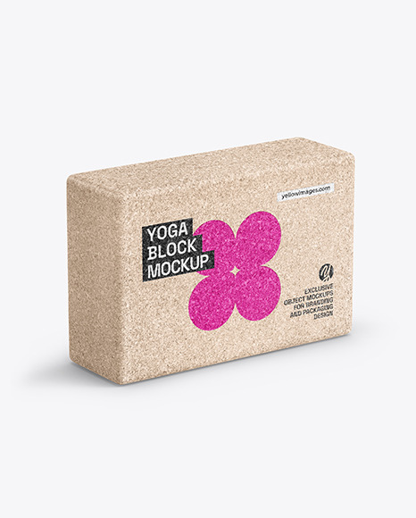 Cork Yoga Block Mockup - Yoga mockup