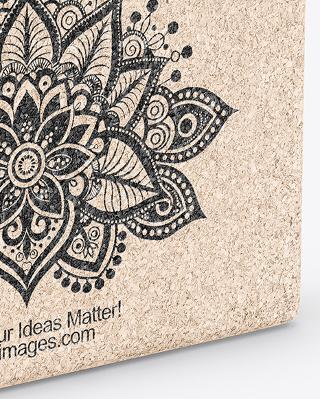 Cork Yoga Block Mockup