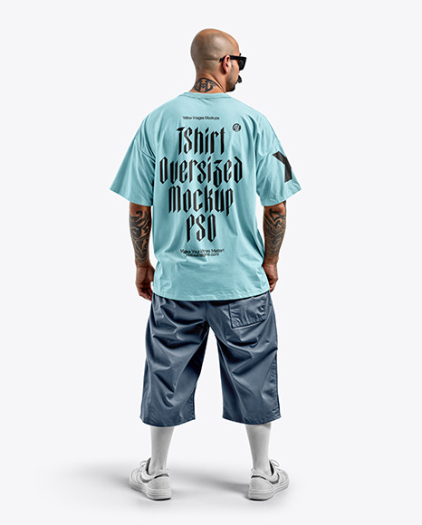 Bald Latino Man in Wearing a T-Shirt and Breeches Mockup - Brazil Mockups