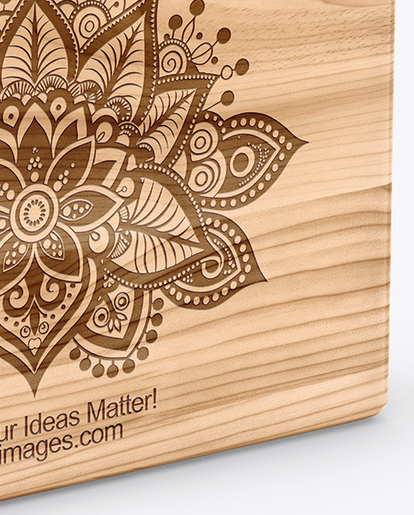 Wooden Yoga Block Mockup